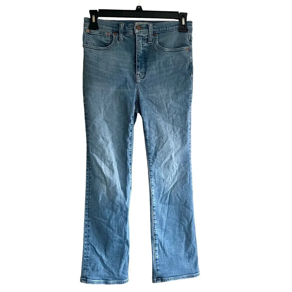 Madewell Size 27 Cali Demi Boot Dorrance Medium Wash Blue Denim Jeans98